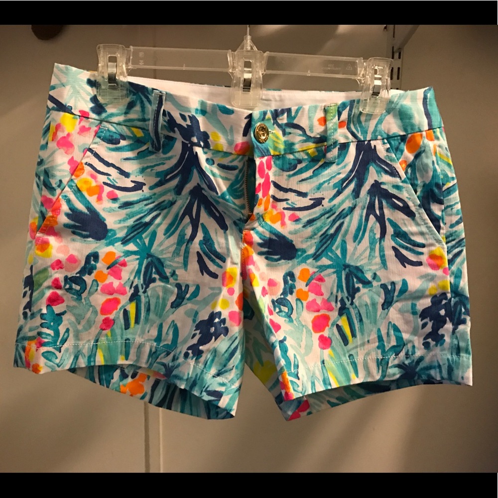 NWT 5" Callahan Lilly Pulitzer Shorts Serena Blue